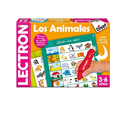 Diset 63883 - Lectron Lapiz Los Animales - Juego educativo a partir de 3 años