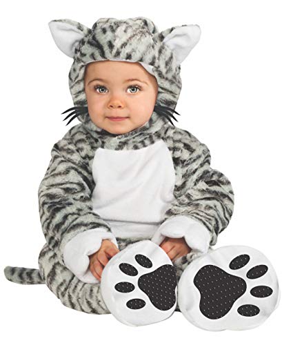 Disfraz de Gato Tigre Blanco para bebé, talla 1-2 años (Rubies 881529-T)