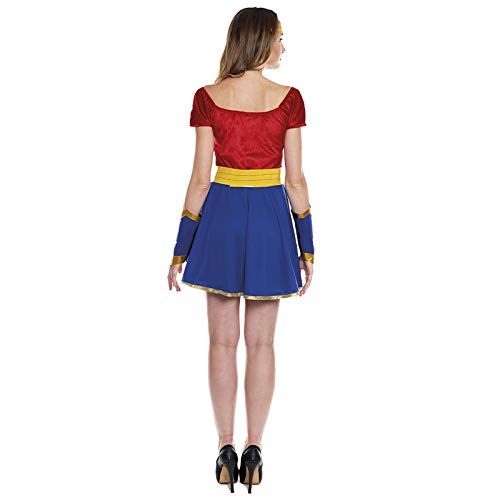 Disfraz Superheroína Wonder Girl Mujer【Tallas Adulto S a L】[Talla M] | Disfraces Mujer Superhéroes Carnaval Halloween Regalos Chicas Cosplay Cómics