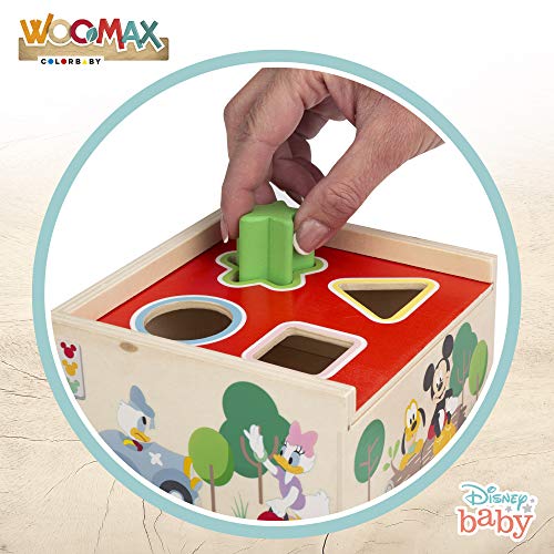 Disney - Cubo encajables bebé 5 Piezas - Formas y colores - Juguetes para Apilar y Encajar Juguetes bebés 1 año Juego educativo Niños 1 2 años Bloques infantiles Disney