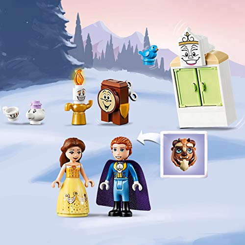 Disney Princess Celebración Invernal en el Castillo, Juguete de La Bella y la Bestia para Niños de Prescolar 4+, multicolor (Lego ES 43180)