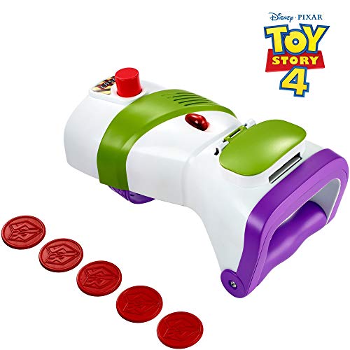 Disney Toy Story 4 Superlanzadiscos de Buzz, juguetes niños +4 años, (Mattel GDP85)