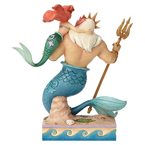 Disney Traditions, Figura de Ariel con Tritón de "La Sirenita", para coleccionar, Enesco