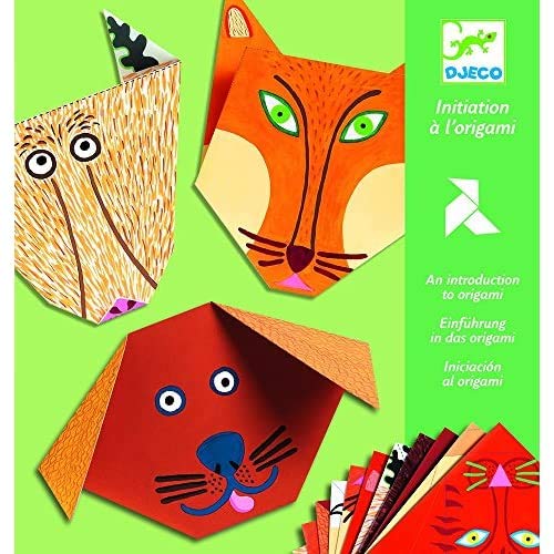 Djeco 599386031 - Iniciación al Origami. Animales