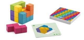 DJECO- Juegos de acción y reflejosJuegos educativosDJECOJuego Cubissimo, Multicolor (15)