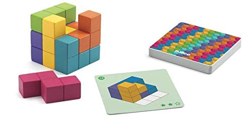 DJECO- Juegos de acción y reflejosJuegos educativosDJECOJuego Cubissimo, Multicolor (15)