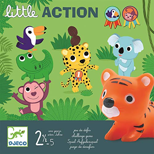 DJECO- Juegos de acción y reflejosJuegos educativosDJECOJuego Little Action, Multicolor (15)