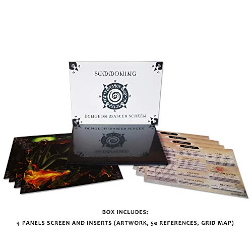 Doctor Frikistein Summoning Dungeon Master Screen | Pantalla VERSÁTIL, Personalizable, Dry-Erase para Juegos de rol