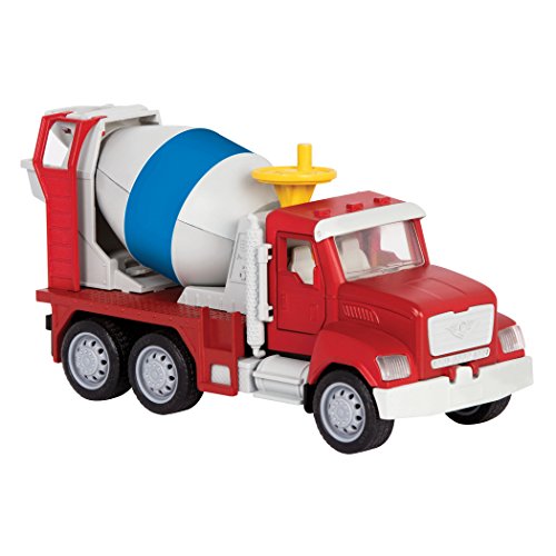 DRIVEN by Battat WH1014Z Micro Cemento Mezclador y Manivela – Camiones, Vehículos de Trabajo y Juguetes de Construcción para Niños a Partir de 3 años, Nylon/A