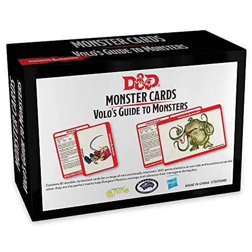 Dungeons & Dragons Spellbook Cards: Volo's Guide to Monsters (Monster Cards, D&d Accessory)