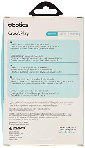 Ebotics Croc & Play - Kit creación interactiva (17 entradas, toma de tierra)