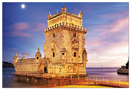 Educa 17195 Quebra-Cabeças/Puzzle de 1000 peças Torre de Bélem, Lisboa. Ref