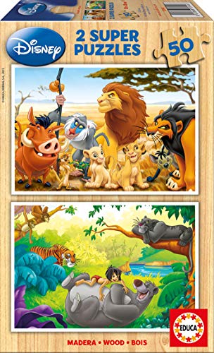 Educa- Animal Friends Disney Puzzles, 2x50 Piezas, Multicolor (13144)