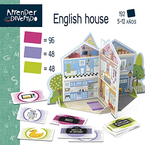 Educa- Aprender es Divertido: English House: Aprende inglés Juego Educativo para niños, a Partir de 5 años (18705)