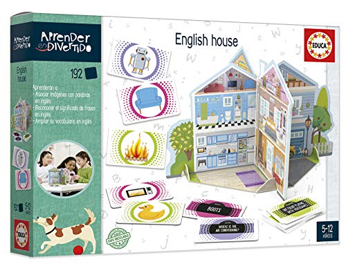 Educa- Aprender es Divertido: English House: Aprende inglés Juego Educativo para niños, a Partir de 5 años (18705)
