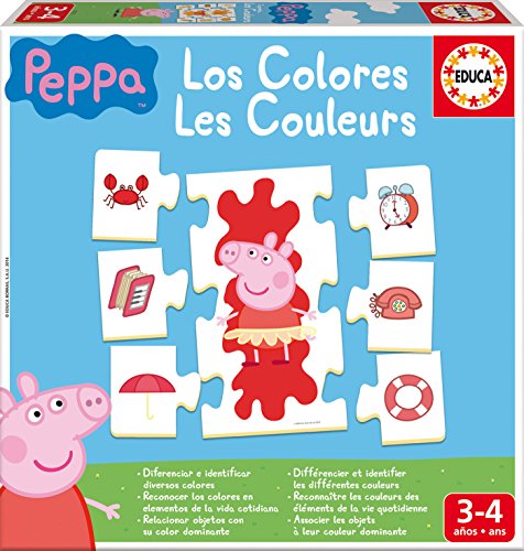 Educa-Los Colores Peppa Pig Juego Educativo para Bebés, Multicolor (16225)