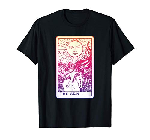 El Sol Carta Tarot Bruja Adivino Brujería Psíquico Arcana Camiseta