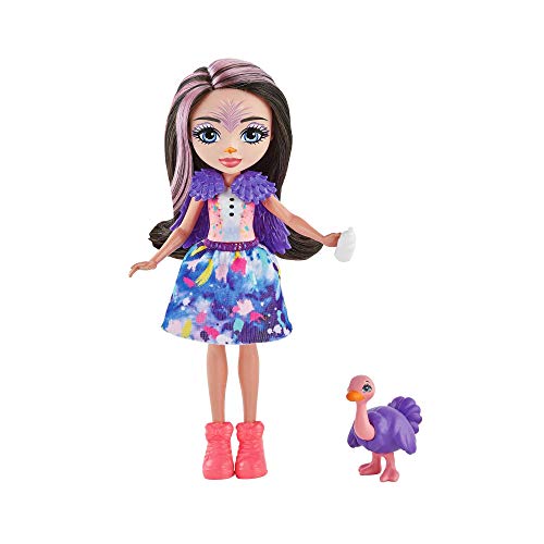 Enchantimals Sunny Savanna Muñeca con mascota y accesorios de juguete, modelo surtido (Mattel GYN57)