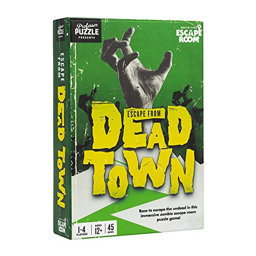 Escape from The Dead Town - Juego de sala de escape temático Zombie – Juego multijugador de tetas cerebrales por Professor Puzzle.