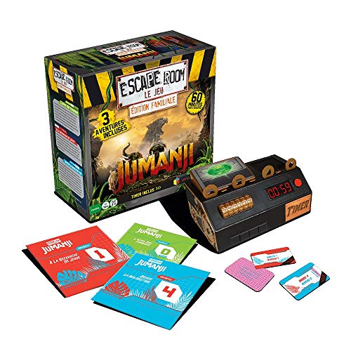 Escape Room – El juego – Edición familiar Jumanji de 3 aventuras diferentes en francés. , color/modelo surtido