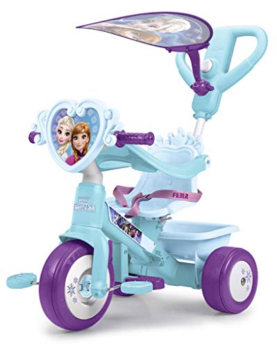 FEBER - Triciclo y cochecito de paseo Frozen (Famosa 800011814)