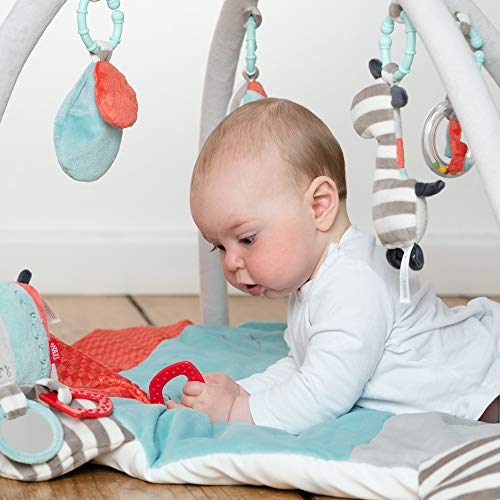 Fehn 059014 Loopy & Lotta - Manta de actividad 3D para bebés y niños pequeños a partir de 0 meses - Dimensiones: 85 x 110 cm