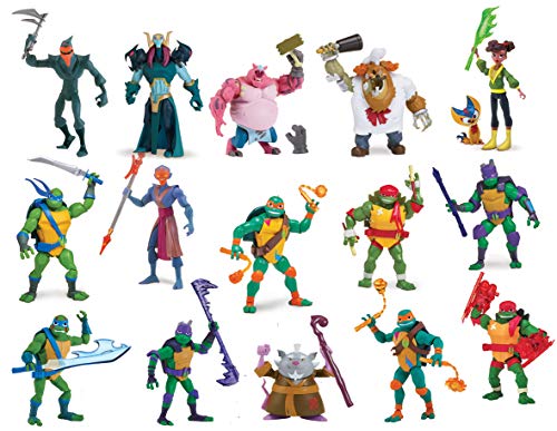 Figura de Teenage Mutant Ninja Turtles TUAB0300 Leo the Cool Guy the Rise of Basic Action , Modelos/colores Surtidos, 1 Unidad