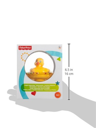Fisher-Price - Patito a flote amarillo, juguete de baño para bebé (Mattel 75676)