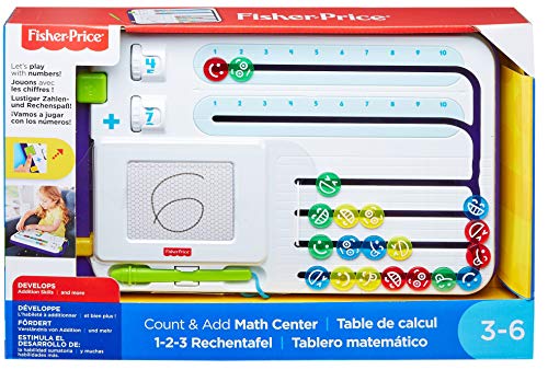 Fisher-Price- Tablero Matemático Juguete Educativo Niño, Multicolor (Mattel FNK69)