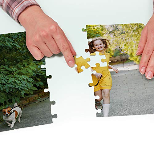 Fotoprix Puzzle Personalizado con tu Foto preferida y Texto de 40 Piezas | 5 Modelos Disponibles | Regalo Original con Foto Personalizada | Tamaño: 13x18 cms