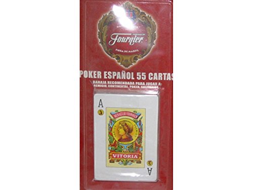 Fournier - Baraja Poker español, 55 Cartas en blíster