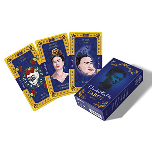 Fournier- Frida Kahlo Mazo de Tarot para Coleccionistas, Color Azul (1040721)