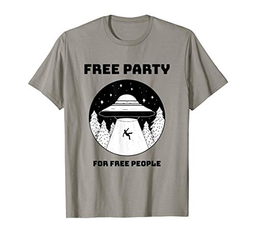 Free Party for Free People Alien Ufo Soundsystem Camiseta