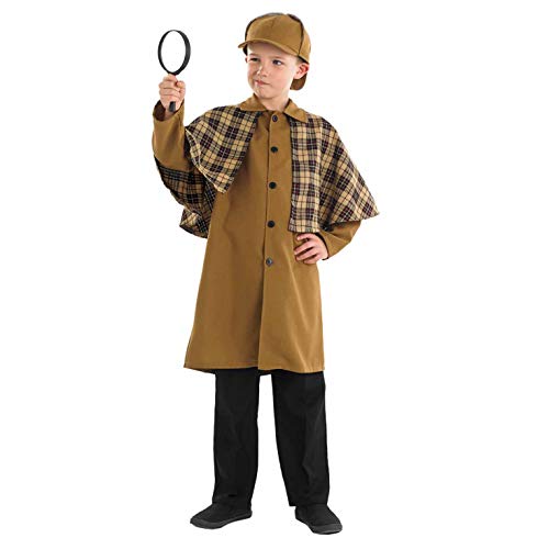Fun Shack Disfraz de Detective Victoriano para niños. Conjunto histórico de niño para el día del Libro, Talla L