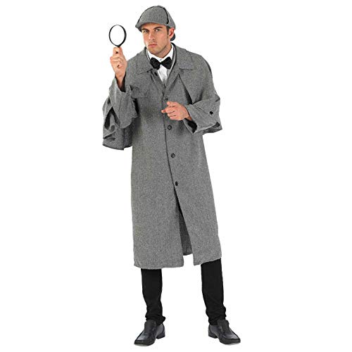 Fun Shack Gris Detective Victoriano Disfraz para Hombres - L