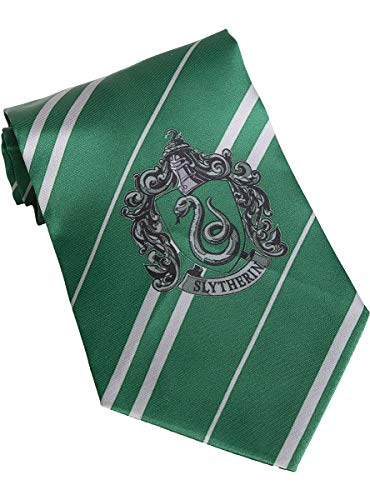 Funidelia | Corbata Slytherin Harry Potter Oficial para Hombre y Mujer ▶ Hogwarts, Magos, Películas & Series, Accesorio para Disfraz
