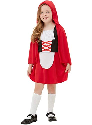 Funidelia | Disfraz de Caperucita roja para niña Talla 7-9 años ▶ Caperucita, Lobo Feroz, Cuentos - Rojo