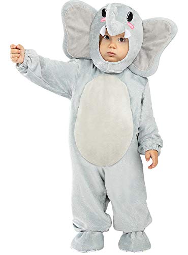 Funidelia | Disfraz de Elefante para bebé Talla 6-12 Meses ▶ Animales - Multicolor