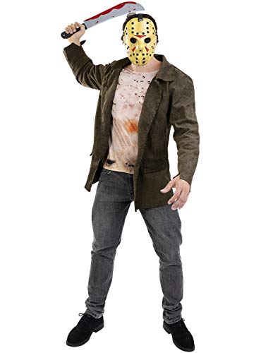 Funidelia | Disfraz de Jason Viernes 13 Oficial para Hombre Talla L ▶ Friday The 13th, Películas de Miedo, Terror - Multicolor