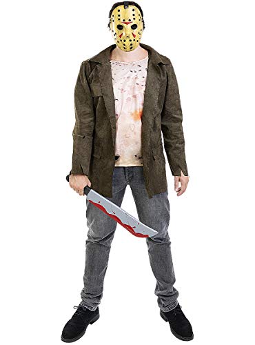 Funidelia | Disfraz de Jason Viernes 13 Oficial para Hombre Talla L ▶ Friday The 13th, Películas de Miedo, Terror - Multicolor