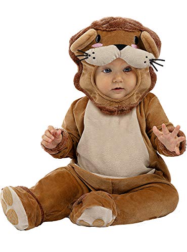 Funidelia | Disfraz de león para bebé Talla 6-12 Meses ▶ Animales, Desierto - Multicolor