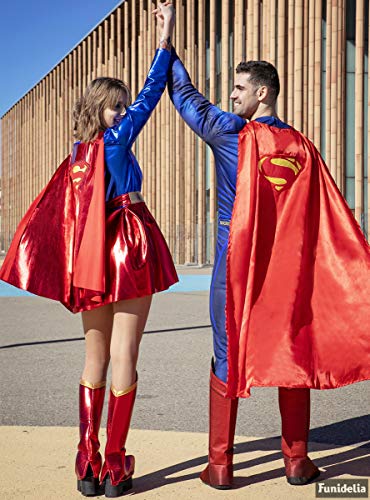Funidelia | Disfraz de Superman - La Liga de la Justicia Oficial para Hombre Talla XL ▶ Hombre de Acero, Superhéroes, DC Comics, Justice League