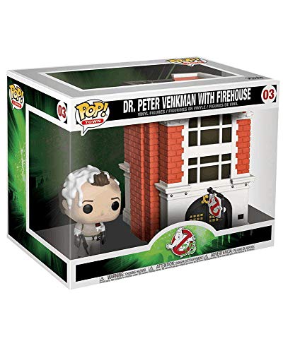 Funko 39454 Pop Town: Ghostbusters-Peter with House Collectible Figure, Multicolor