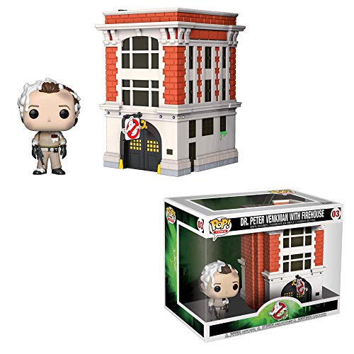 Funko 39454 Pop Town: Ghostbusters-Peter with House Collectible Figure, Multicolor