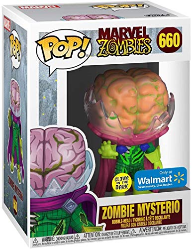 Funko Pop! 50332 Marvel: Zombies - Zombie Mysterio (Brillan En La Oscuridad Edición Especial) #660