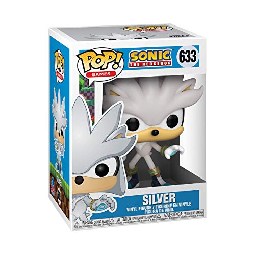 Funko- Pop Games: Sonic 30th-Silver The Hedgehog Figura Coleccionable, Multicolor (51965)