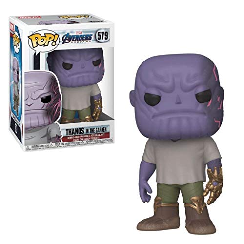 Funko- Pop Marvel: Endgame-Casual Thanos w/Gauntlet Collectible Toy, Multicolor (45141)