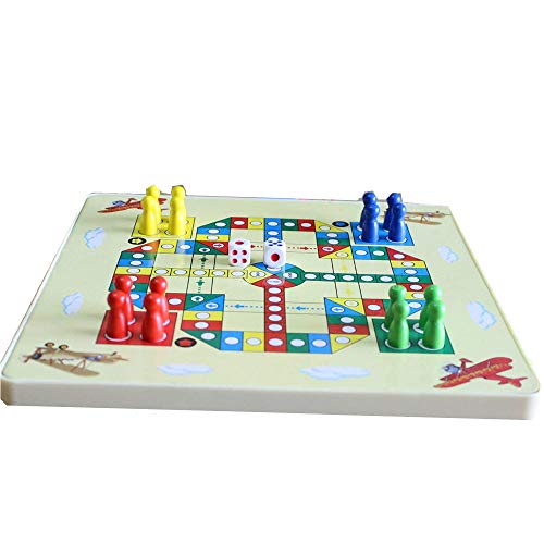 FunnyGoo Laberinto M Beads Laberinto Magnetic Pen Board Juegos + Flying Flight Chess Game Toy (Animales en el zoológico)