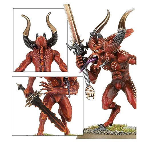 Games Workshop 10 Figuras Daemons of Khorne Bloodlets Warhammer 40k, Miniaturas Citadel (99129915049)