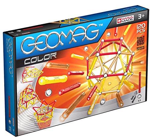 Geomag-255, Classic Color, Juego de construcción magnético, 120 Piezas (255)